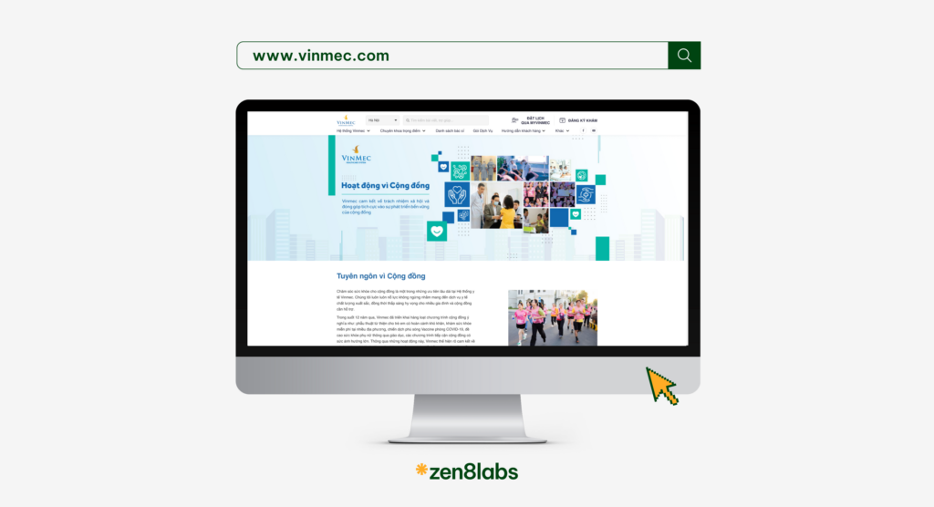 build a high-traffic website zen8labs vinmec